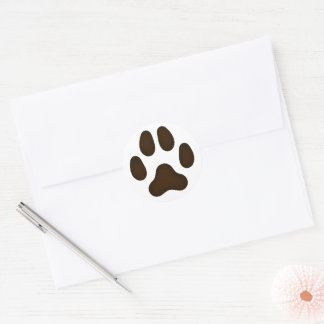 Adesivo Espécime Impressora De Pata-Cão (Castanho Escuro)
