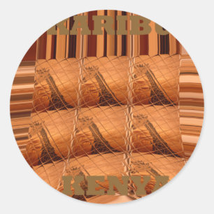 Adesivo Espelho Africano Tradicional: Girafa Tecida