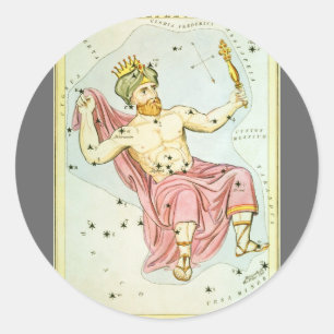 Adesivo Espelho de Urânia, Mapa Celestial de Astronomia An