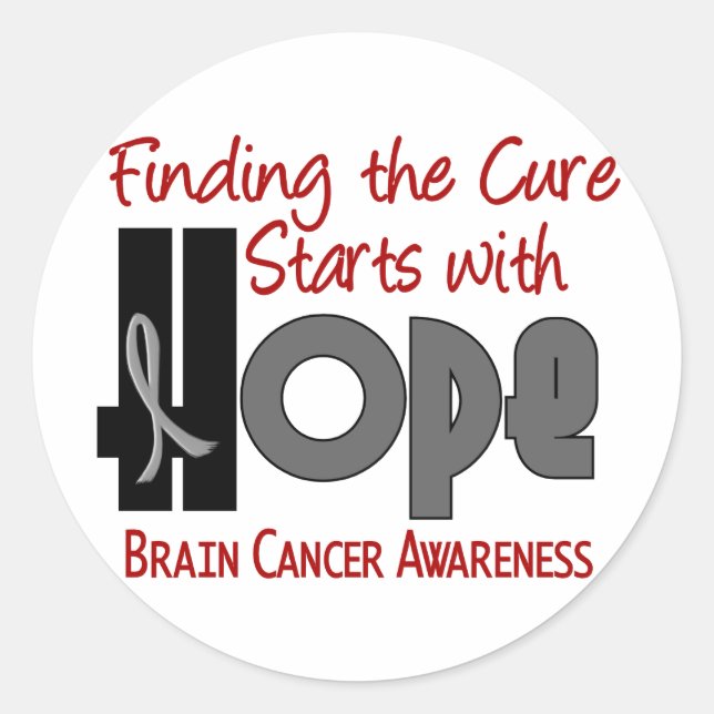 Adesivo ESPERANÇA 4 DO Cancer cerebral (Frente)