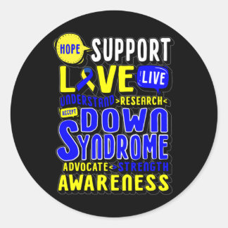 Adesivo Esperança Ama o Dia Mundial da Síndrome de Down Mu