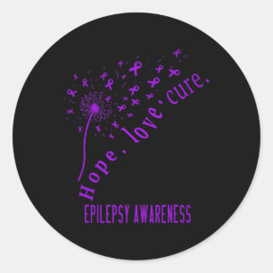Adesivo Esperança amor Cura Consciência da Epilepsia T