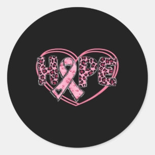 Adesivo Esperança Cancer Leopardo Sensibilização Coração R