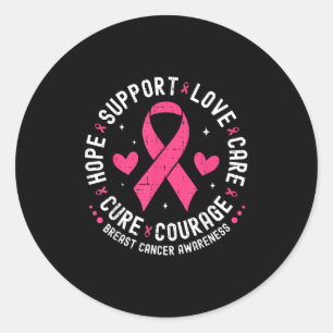Adesivo Esperança de apoio ao amor com atenção ao Cancer d