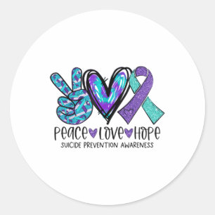 Adesivo Esperança de paz na Semana de Paz e Prevenção ao S