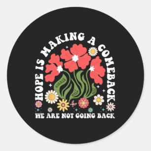 Adesivo Esperança É Fazer Vintage De Democratas Florais De