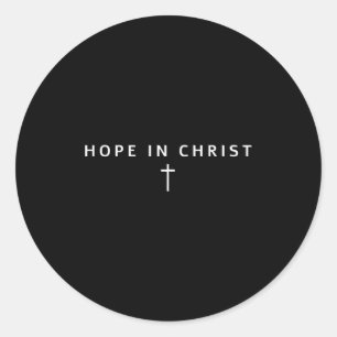 Adesivo Esperança em Cristo Homens Mulheres Cristãos Cruz 