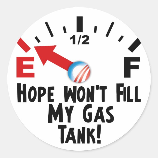 Adesivo Esperança está vazia - Anti Barack Obama (Frente)