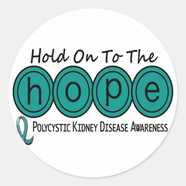 Adesivo ESPERANÇA Polycystic 6 da doença renal de PKD (Frente)