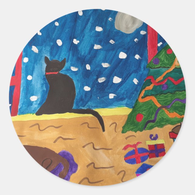 Adesivo Esperando pelo Natal (Frente)