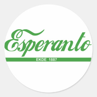 Adesivo Esperanto ekde 1887