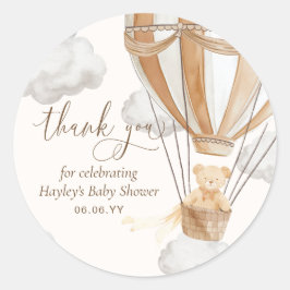 Adesivo Esperar Tan Teddy Bear Obrigado Chá de fraldas