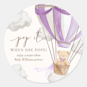 Adesivo Esperar Teddy Bear Lilly Pop Quando Ela Pop