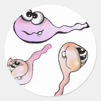 Adesivo Espermatozóides, sperm, aufkleber, kaulquappen,
