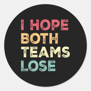 Adesivo Espero Que Ambas As Equipes Perder Futebol America