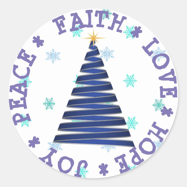 ADESIVO ESPERO QUE FAITH AME JOVEM NATAL STICKER (Frente)
