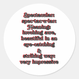 Adesivo Espetacular: ・ de definição tac ・ u lar ・