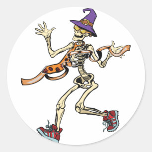 Adesivo Espetáculo de Skeleton Halloween Engraçados Espo