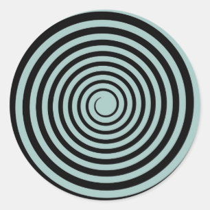 Adesivo Espiral azul & preta do crepúsculo modelo