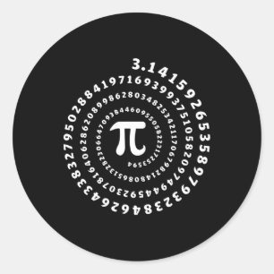 Adesivo Espiral Camisa Pi Dia Pi Amante de Matemática