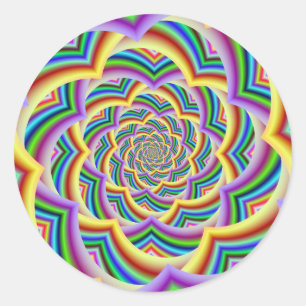 Adesivo Espiral curvada colorida de Chevron