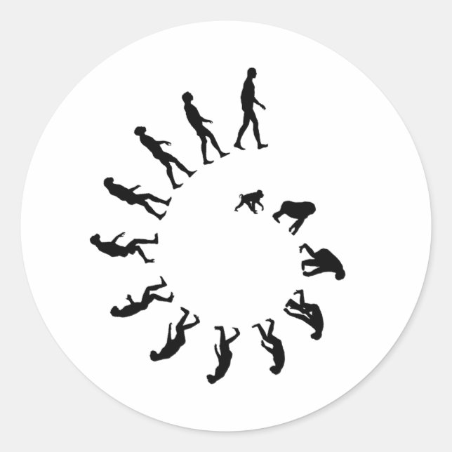Adesivo Espiral da Evolução (Frente)