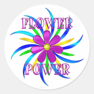 Adesivo Espiral de flower power