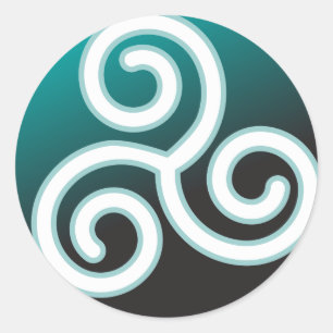 Adesivo Espiral do céltico de Triskele