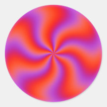 Espiral Hipnótica Ilusão Óptica Neon Engraçado