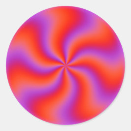 Adesivo Espiral Hipnótica Ilusão Óptica Neon Engraçado