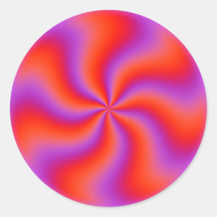 Adesivo Espiral Hipnótica Ilusão Óptica Neon Engraçado
