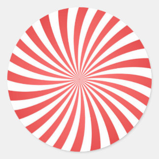 Adesivo Espiral Vermelho e Branco