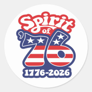 Adesivo Espírito de 76 - Groovy USA 250 - 1776-2026