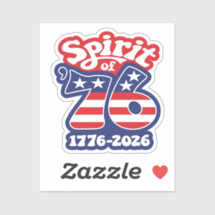 Adesivo Espírito de 76 - Groovy USA 250 - 1776-2026