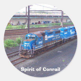 Adesivo Espírito de ConRail - GP38 - PRR nº 2943 em Pintur