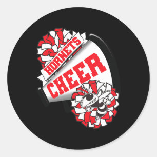 Adesivo Espírito de Torcida de Cheerleading Escolar Hornet