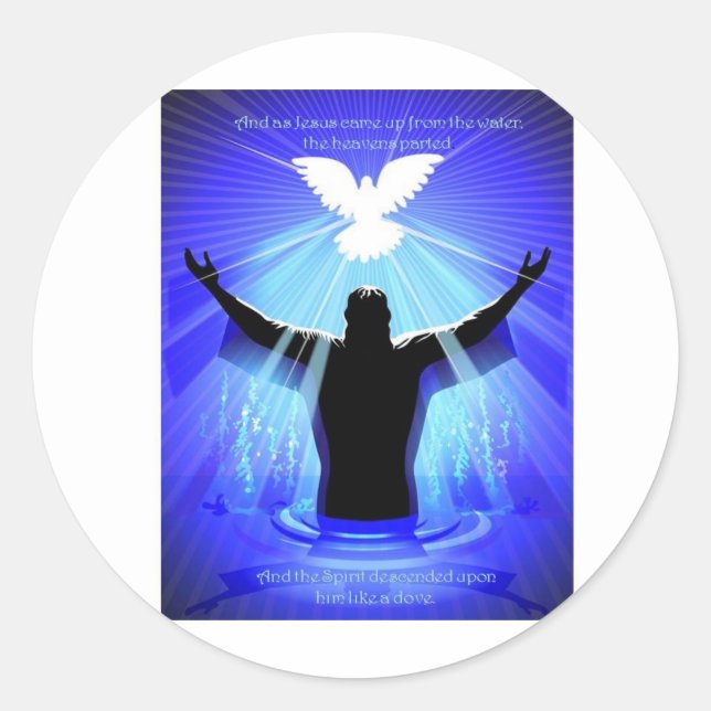 Adesivo Espírito descendo como uma pomba (Frente)