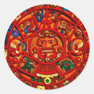 Adesivo Espírito do México e Peru, Design Maias Incas