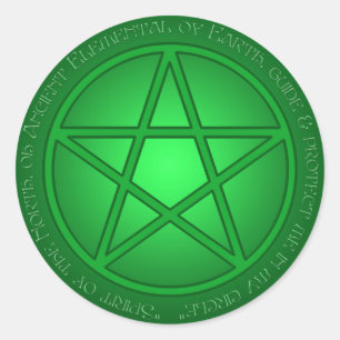 Adesivo Espírito do Pentacle da terra