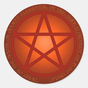 Adesivo Espírito do Pentacle do fogo