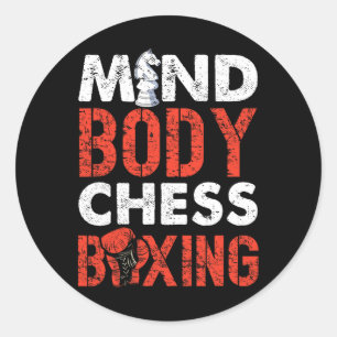 Adesivo Espírito do Pionato de Boxing do Chess da Mente