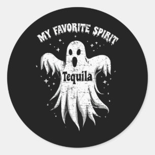 Adesivo Espírito Favorito Tequila Bebendo Fantasma Hallowe
