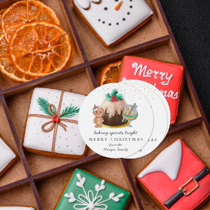Adesivo Espíritos Baking Brilhantes  Feriado de Natal