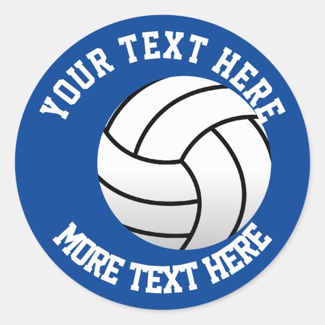 Adesivo Esporte de vôlei de Festa de aniversário personali (Frente)