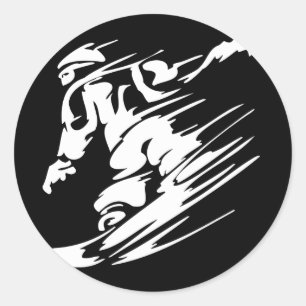 Adesivo Esporte do extremo da snowboarding