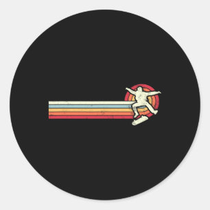 Adesivo Esportes de Ação de Skate Retro Longboard Antigo
