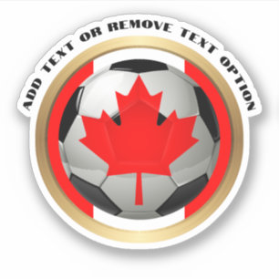 Adesivo Esportes de bola de futebol canadenses