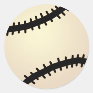 Adesivo Esportes de Cartoon Clip, Baseball, Fundo Azul
