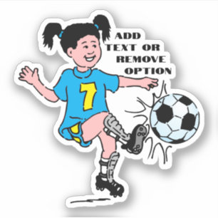 Adesivo Esportes de futebol de garotinha
