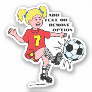 Adesivo Esportes de futebol de garotinha